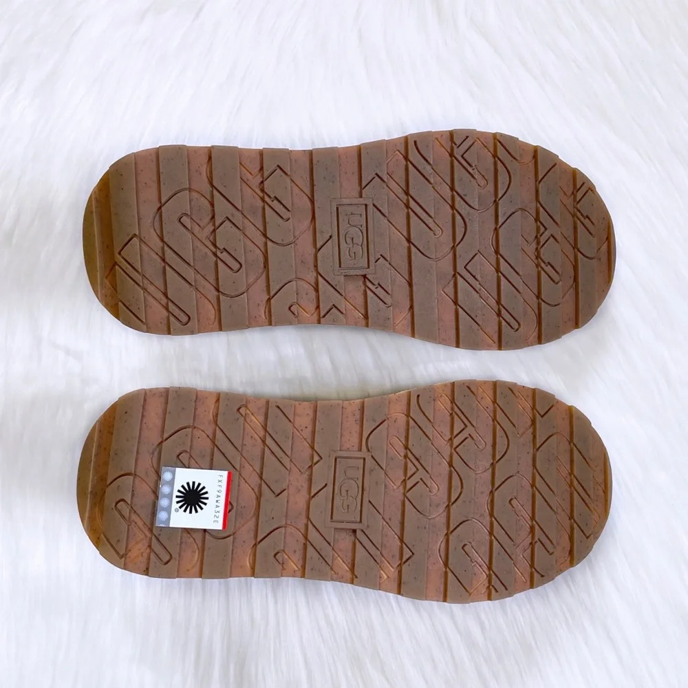 UGG Women’s Marin Lace Platform White Leather Sneakers - Picture 7 of 7